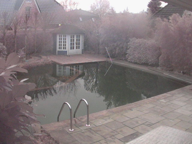 Wechsel zum Livebild mit Zugangsbeschränkung IP Webcam Garten